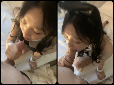 Thỏ con dam dang thích mút cây hàng to