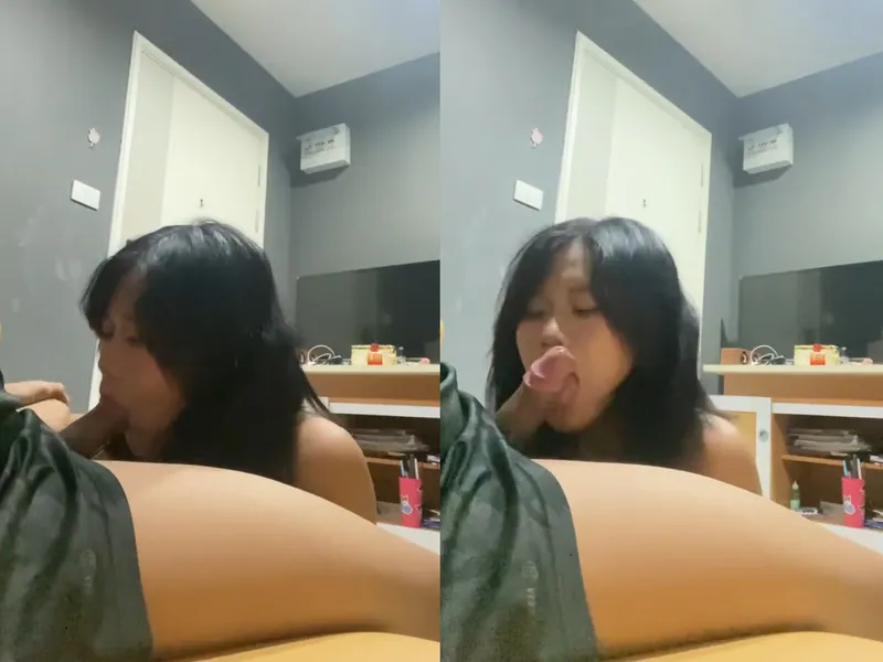 Em mê mút chim đến mức ho sặc sụ p1