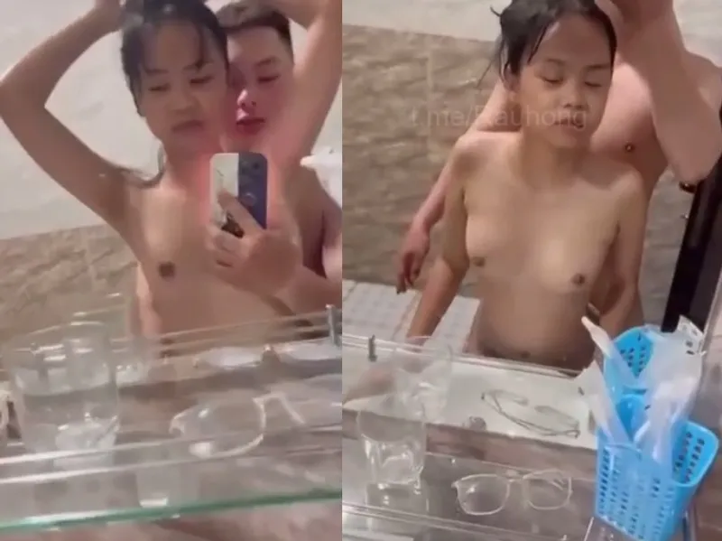 Nhỏ nhắn em cùng anh bồ xxx trước gương quay kỉ niệm